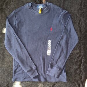 Polo by Ralph Lauren Men's Dark Blue Crewneck Sweater